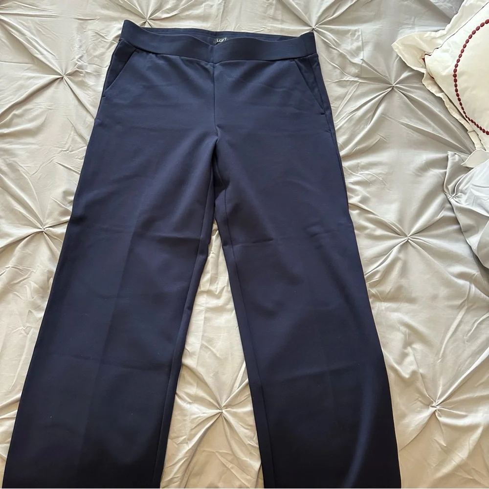 NWT Loft Ponte Pull On Pants Large - Picture 1 of 5